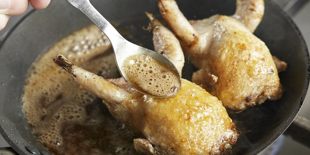 жареные перепелки