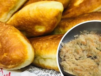 Жареные пирожки с квашеной капустой