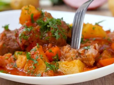 Жаркое с ветчиной