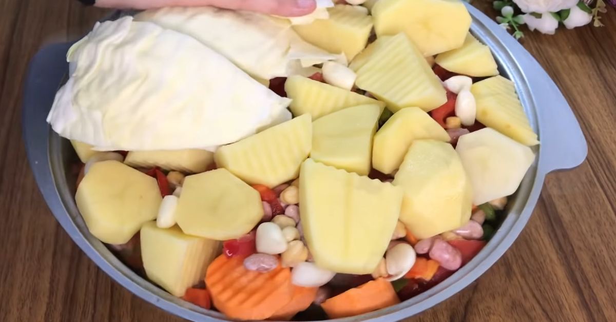 овощи в казане