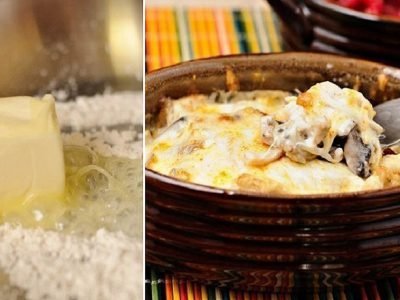 Жюльен с курицей и грибами